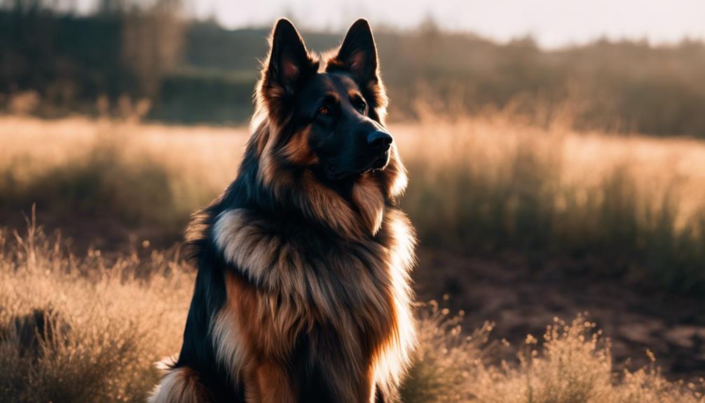 beautiful long haired german shepherds